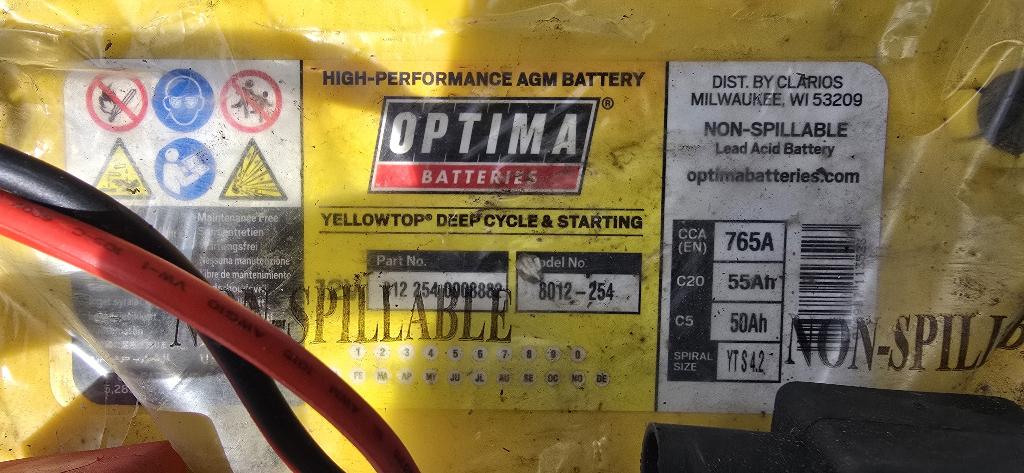 accu optima, Auto-onderdelen, Accu's en Toebehoren, Ophalen, Gebruikt