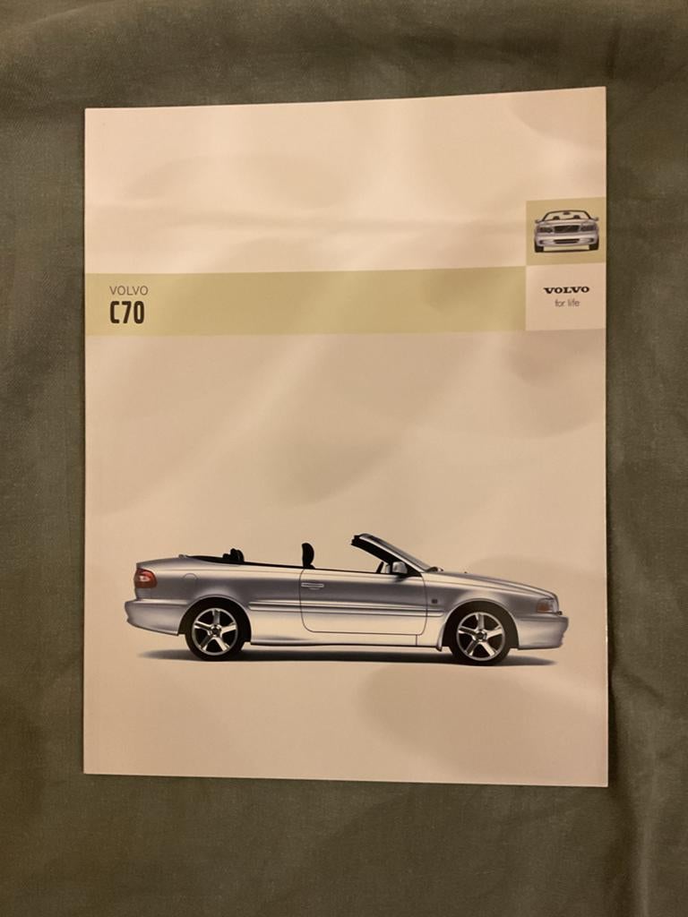 Volvo C70 brochure - Nieuwstaat met specs en kleuren, Boeken, Ophalen of Verzenden, Nieuw, Volvo