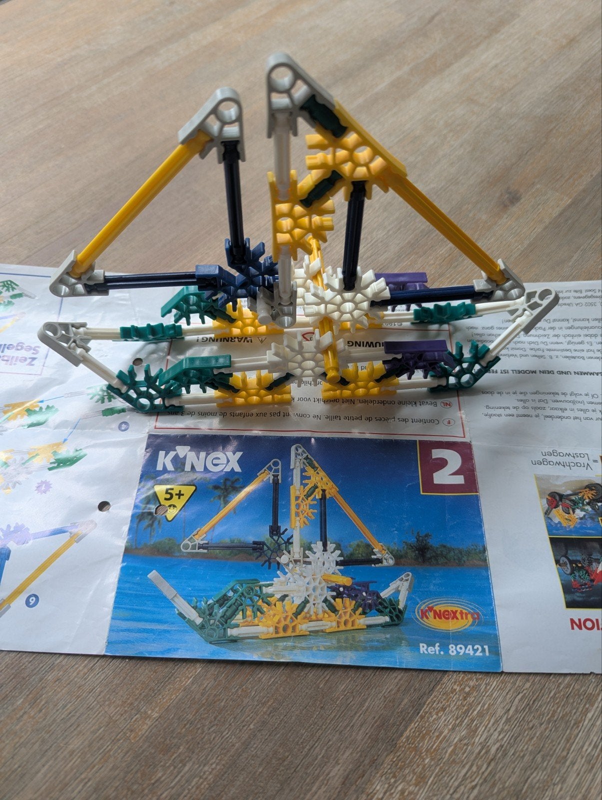 K'nex zeilboot en vrachtwagen, Ophalen, Gebruikt, K'nex