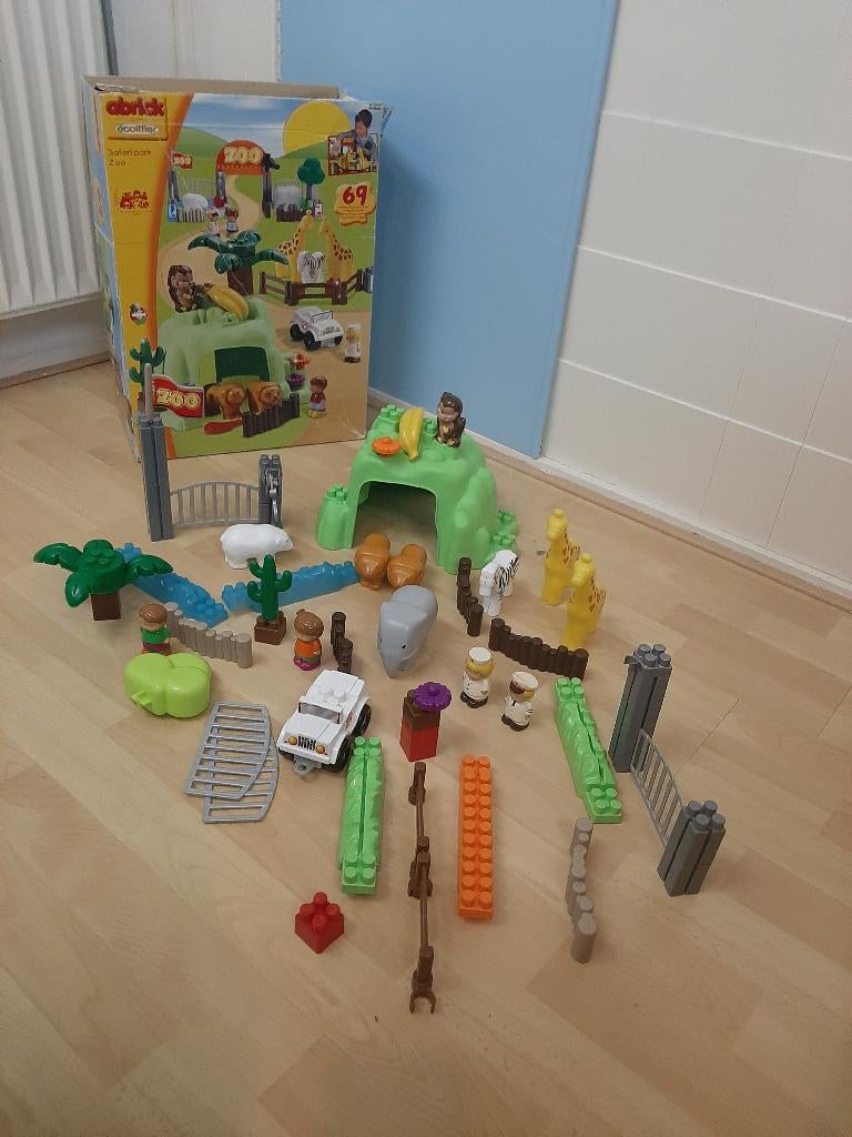 Abrick Ecoiffier Safari Park Zoo bouwset compleet, Ophalen, Compleet, Gebruikt, Overige thema's