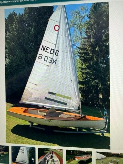 open zeilboot, Watersport en Boten, Open zeilboten, Gebruikt, Overige merken, Jol, Polyester, Ophalen