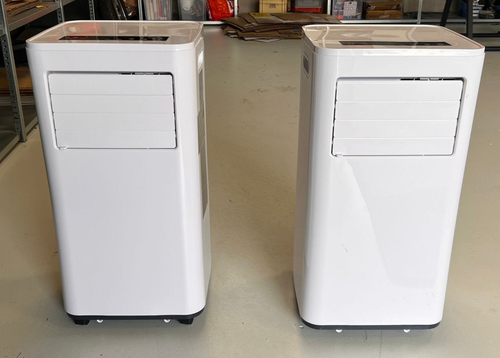 2x Mobiele Airco 9000 BTU – Zo goed als nieuw - perfect, Ophalen, Timer, Koelen en Ontvochtigen, 3 snelheden of meer