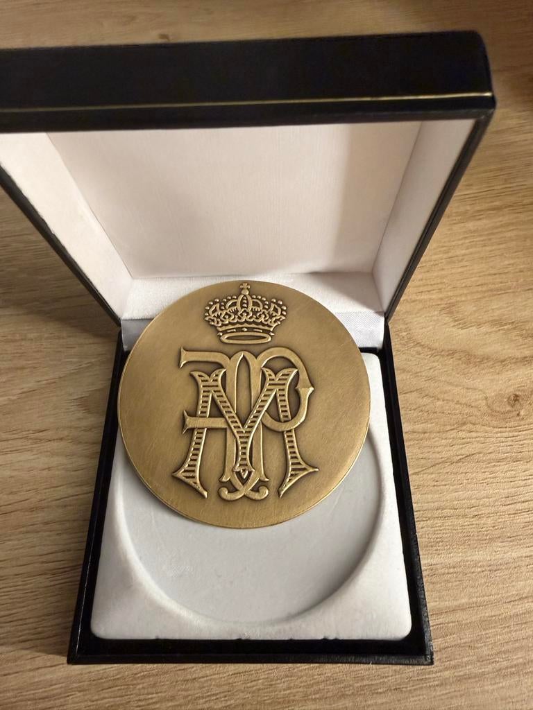 Herdenkingsmedaille Koning Boudewijn & Koningin Fabiola, Ophalen of Verzenden, Brons, Buitenland