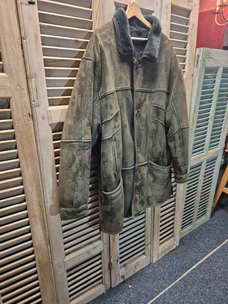 Mooi leren gevoerde lammy coat, Maat 46/48 (XL) of groter, Djt@dejuistetoon.eu, Ophalen of Verzenden, Mon Plaisir 19, Etten-Leur, Netherlands