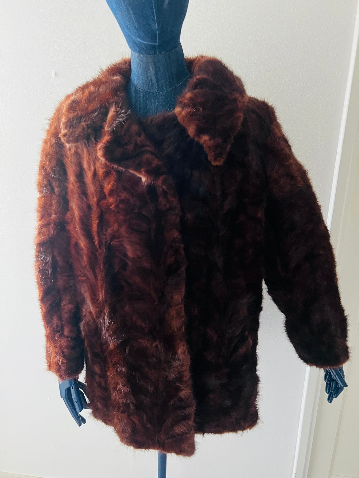 Real mink fur coat/. Nerts mantel, Verzenden, Zo goed als nieuw, Maat 38/40 (M)