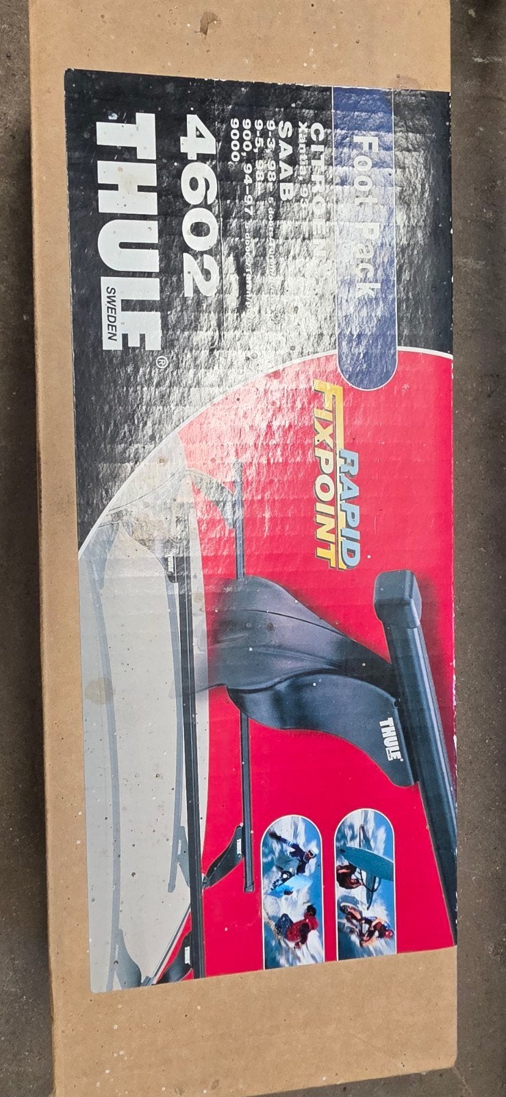 Thule dakdragers voor Saab 9-3, 9-5, 900, 9000, Auto diversen, Dakdragers, Ophalen of Verzenden, Gebruikt
