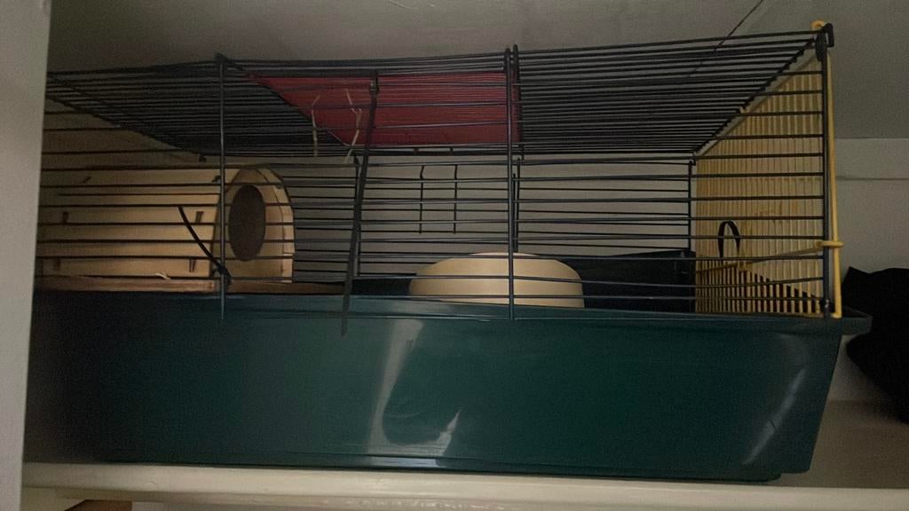 Hamster kooi inclusief benodigdheden, Kooi, Minder dan 75 cm, Zo goed als nieuw, Hamster