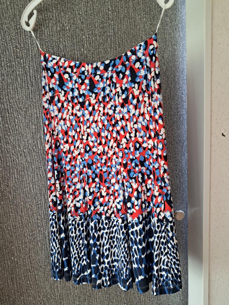 Witteveen rok met dierenprint, maat S, Kleding | Dames, Blauw, Ophalen of Verzenden, Zo goed als nieuw, Witteveen