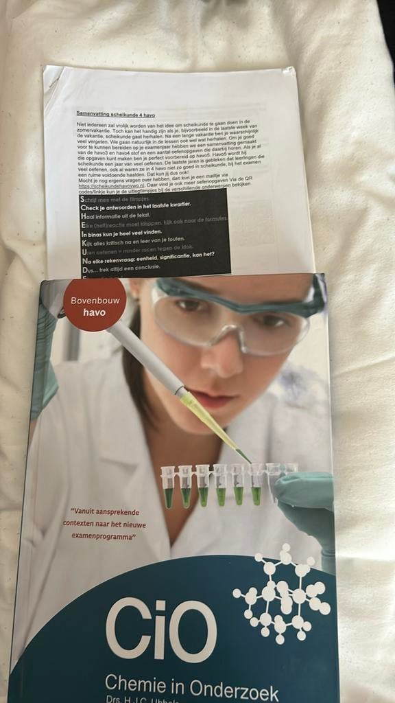Bovenbouw havo Cio Chemie in Onderzoek, Boeken, Studieboeken en Cursussen, Ophalen of Verzenden, Beta, Zo goed als nieuw, HBO
