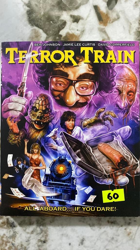 Terror train blu ray met slipcover limited edition, Ophalen of Verzenden, Zo goed als nieuw, Horror