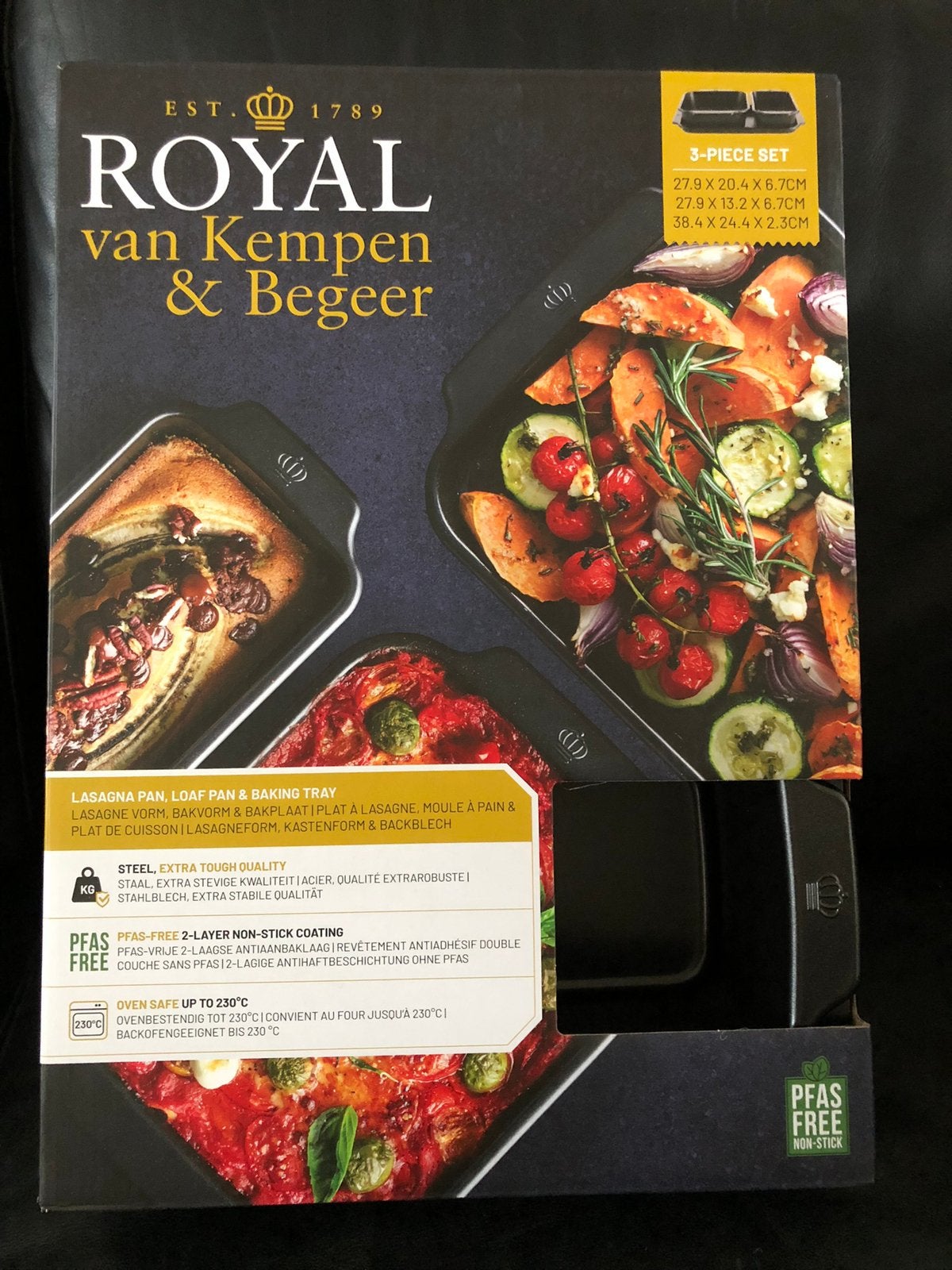 Nieuw Royal Vkn 3 delige bakset, Ophalen, Antiaanbaklaag, Overige typen, Overige merken