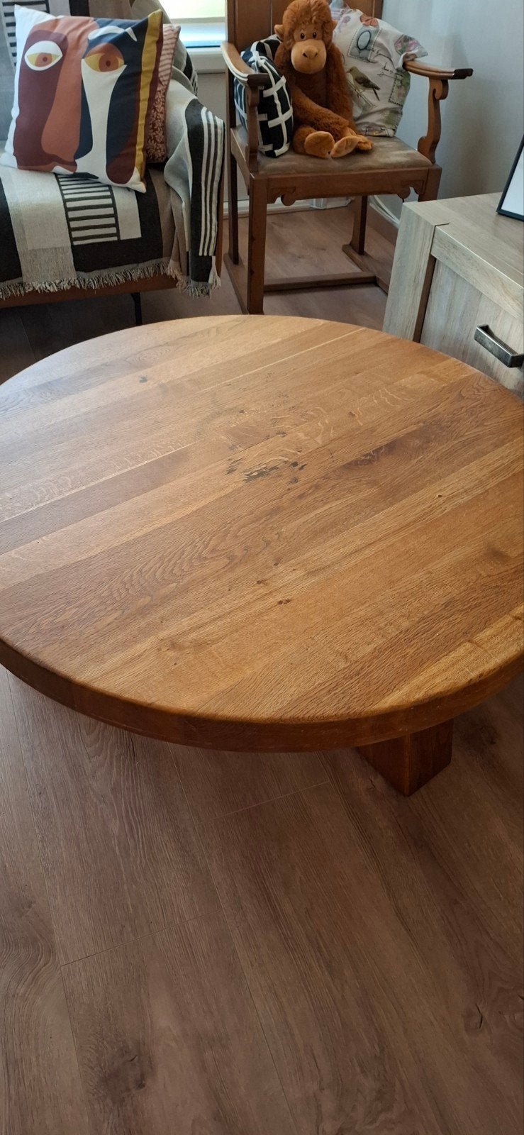 salontafel, Huis en Inrichting, Tafels | Salontafels, Ophalen of Verzenden, Rond, 100 tot 150 cm, 50 tot 100 cm