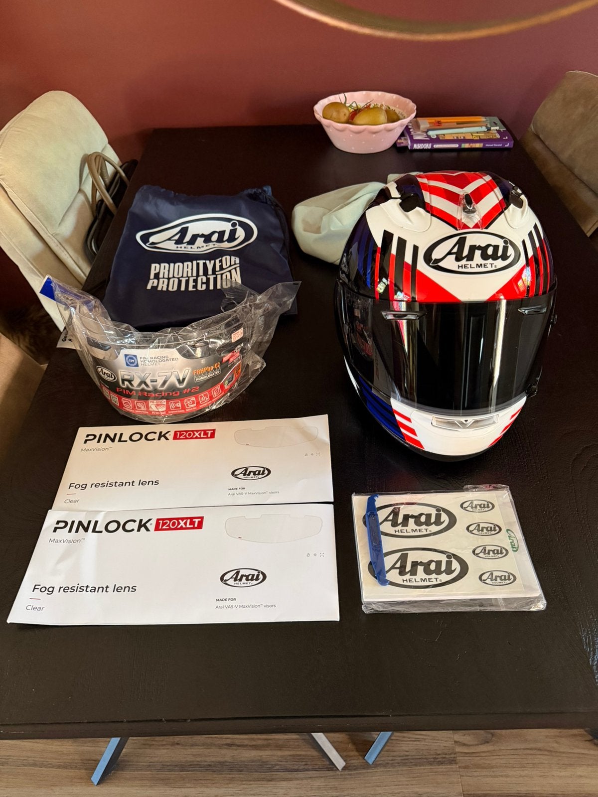 Nieuwe Arai rx7v evo jonathan rea, Ophalen of Verzenden, Nieuw zonder kaartje, Integraalhelm, Arai