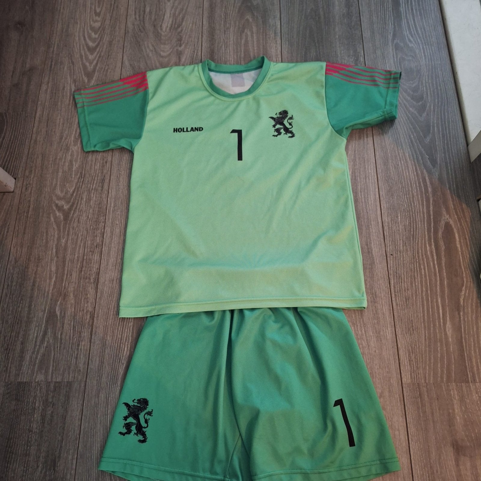 Nederlands elftal keeperspak dames groen - Maat S, Overige typen, Ophalen of Verzenden, Zo goed als nieuw, Maat 36 (S)