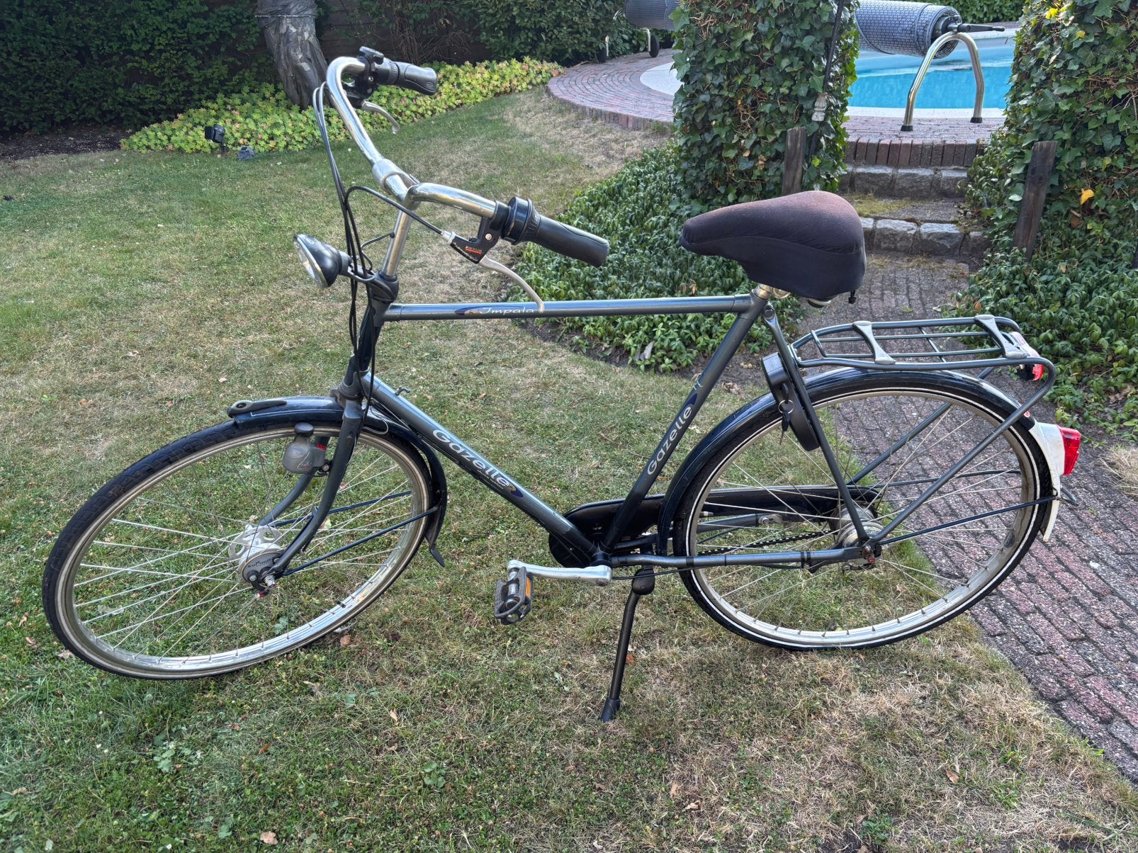 Herenfiets stationsfiets met slot en licht, Ophalen, Zo goed als nieuw, Overige merken, Versnellingen
