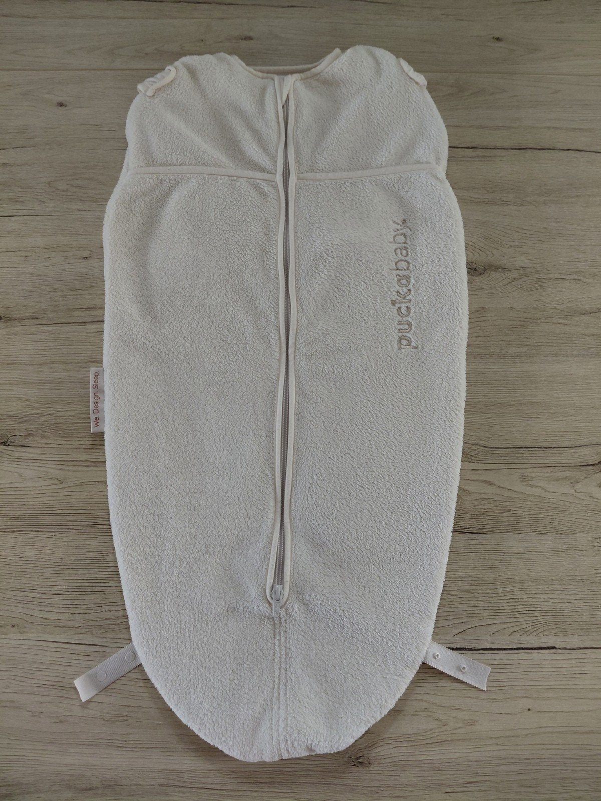 Puckababy mini, teddy Pure, goede staat, Bakerzak of Bakerdoek, Inclusief buikband, Puckababy, Ophalen of Verzenden