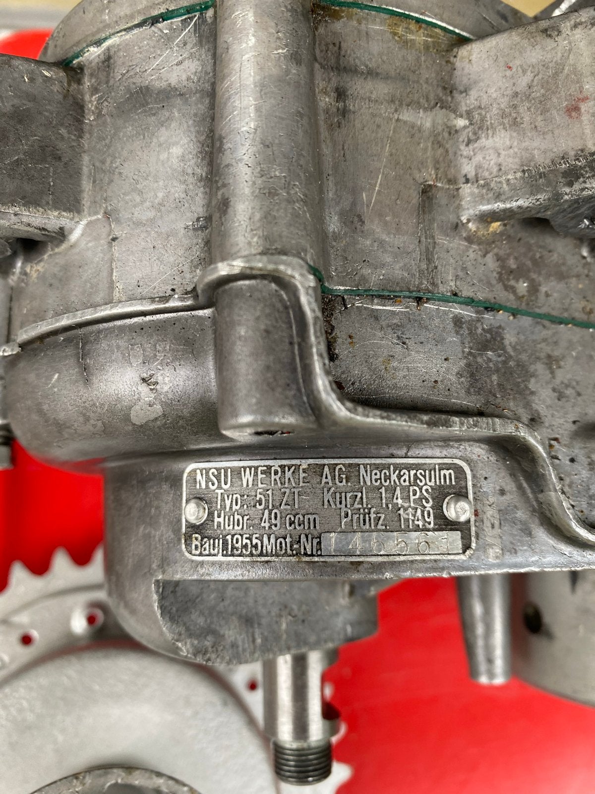 NSU Quickly motorblok 2 versnellingen - Bouwjaar 1955, Fietsen en Brommers, Ophalen of Verzenden, Gebruikt, Blok, Overige merken