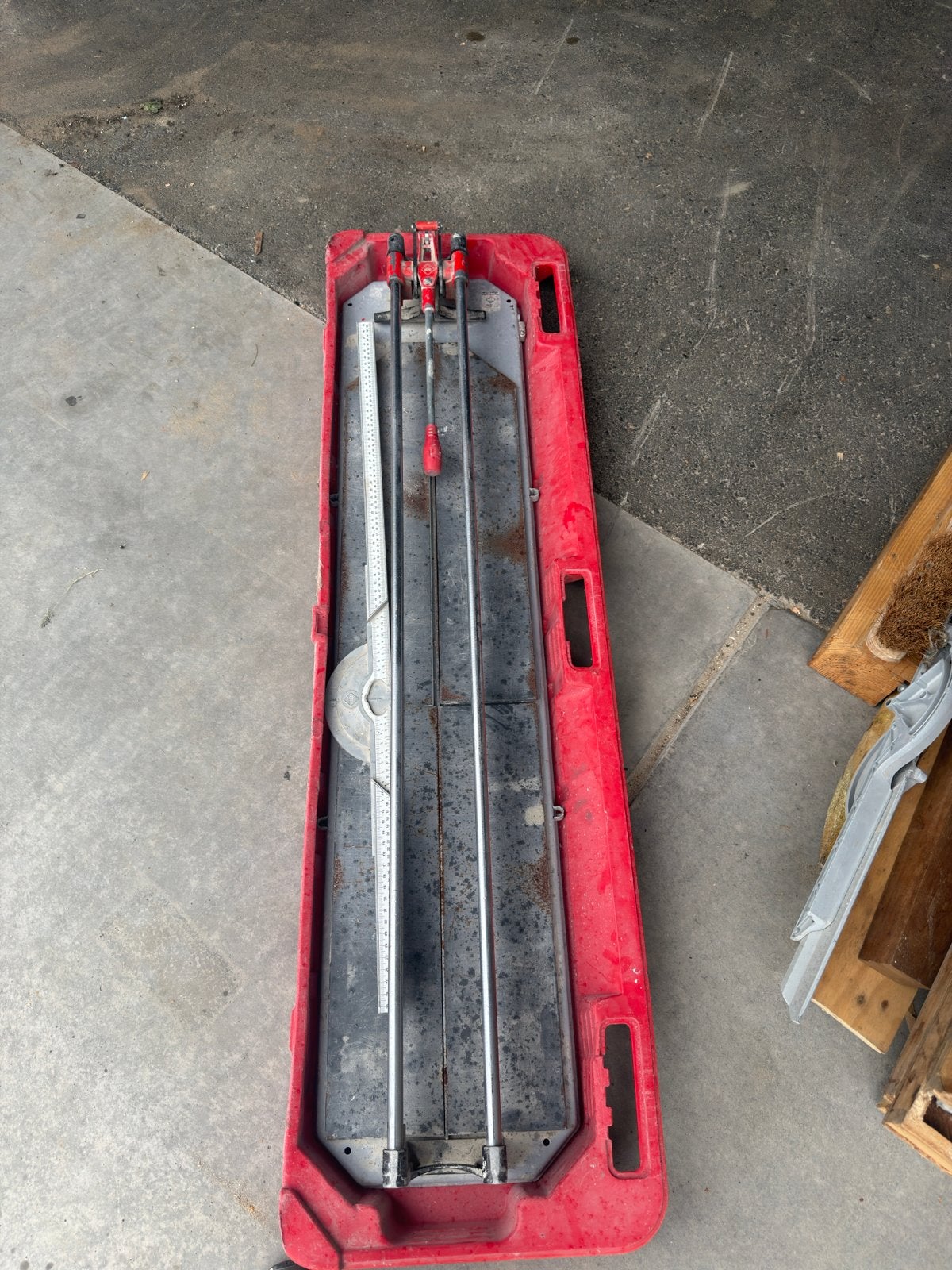 Tegelsnijder 1,20 meter, Doe-het-zelf en Verbouw, Ophalen, Gebruikt