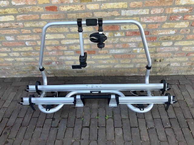 Thule fietsendrager op distel caravan, type Caravan Touring, Ophalen, Gebruikt, Fietsendrager-accessoire, 2 fietsen