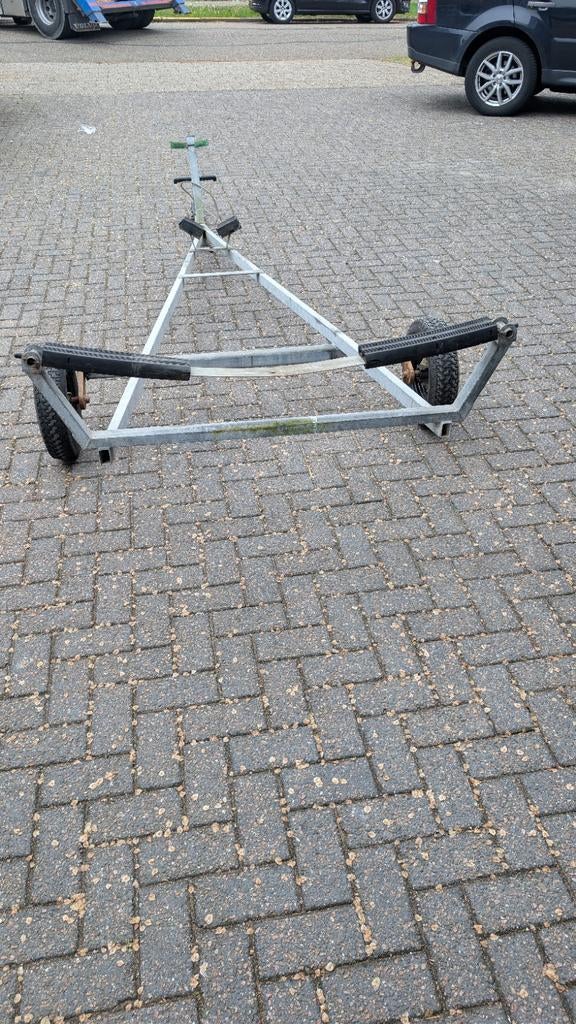 Weg en strandtrailer voor kleine boten, Watersport en Boten, Minder dan 1500 kg, Gebruikt, Overige typen, Minder dan 6 meter