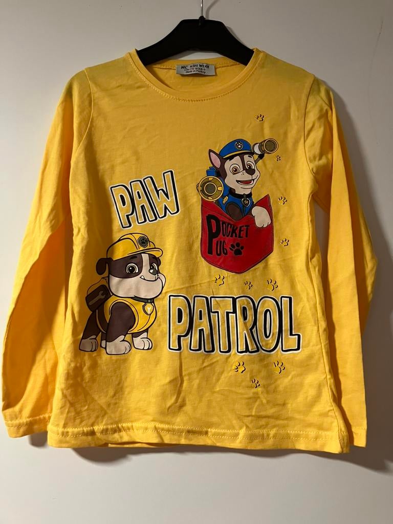 Nieuw paw patrol geel longsleeve maat 116, Ophalen of Verzenden, Nieuw, Jongen, Shirt of Longsleeve