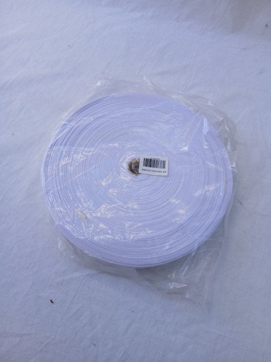 Een rol met 50 meter stevig wit elastiek, ., Nieuw, Ophalen of Verzenden, .