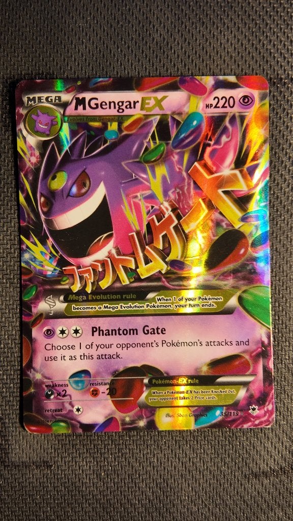 M Gengar-EX 35 Phantom Forces | Pokemon kaart, Ophalen, Zo goed als nieuw, Losse kaart, Foil