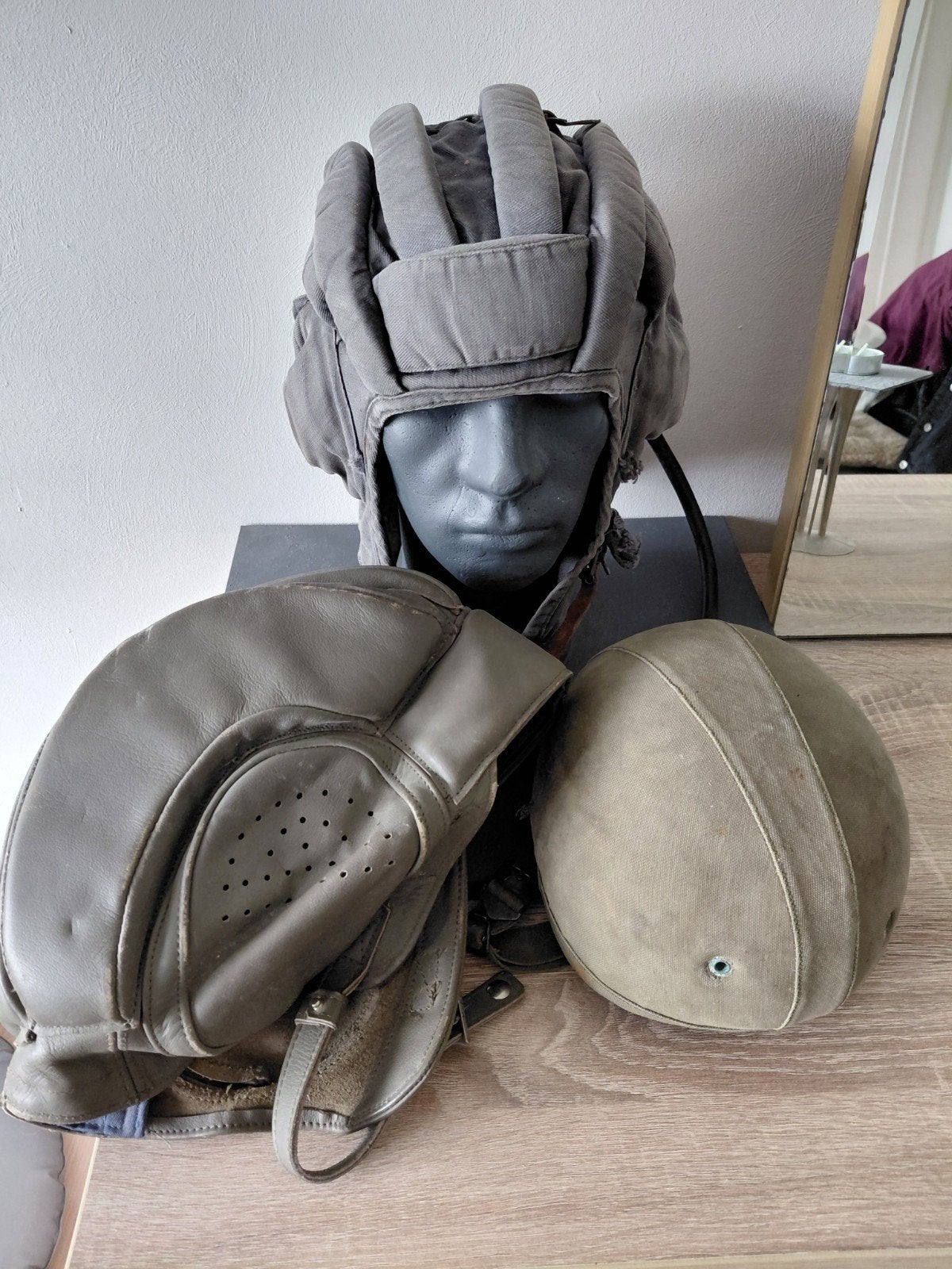 Lot Tankhelmen, 3 stuks., Verzamelen, Ophalen, Landmacht