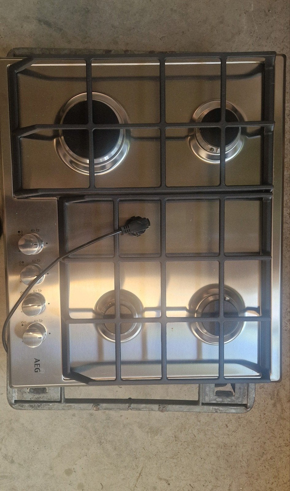 Te koop NIEUWE AEG gaskookplaat, Ophalen, Nieuw, 4 kookzones, Inbouw