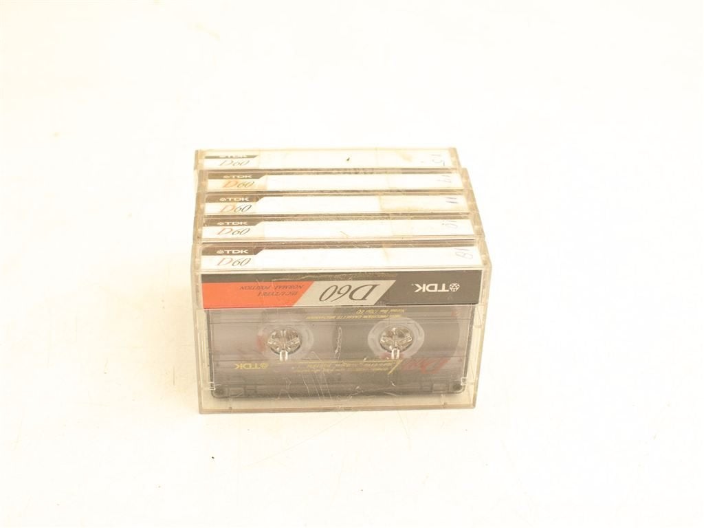 5 TDK cassettebandjes 31344, Cd's en Dvd's, Cassettebandjes, Ophalen of Verzenden, Gebruikt, Overige genres, 1 bandje