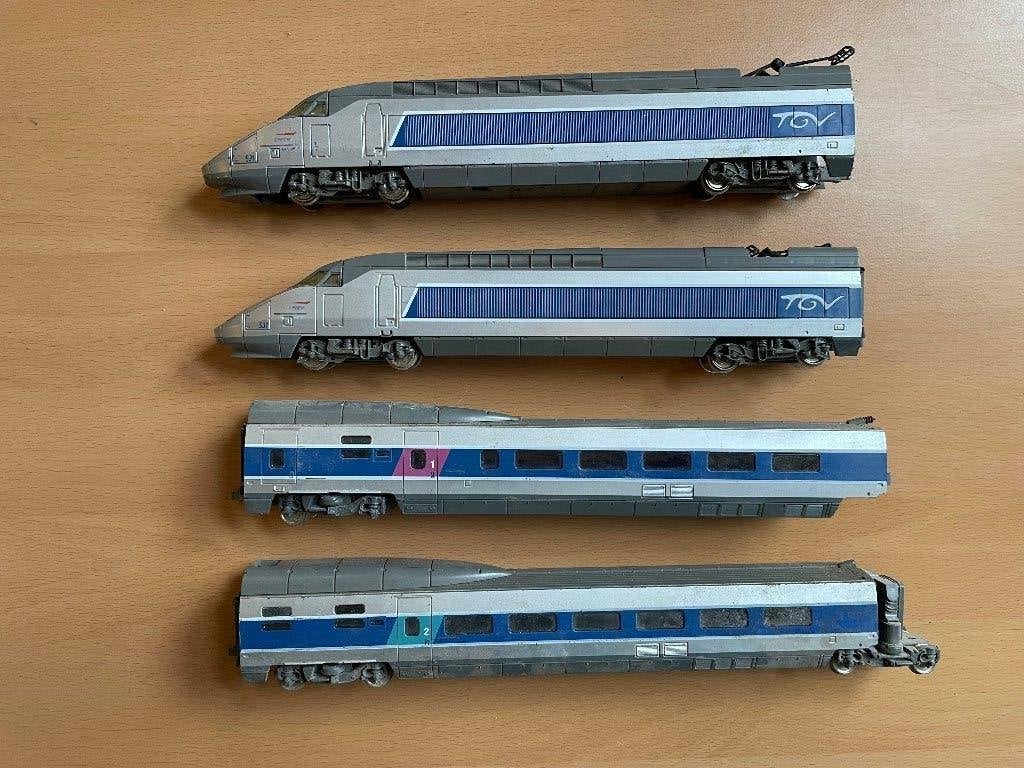 Mehano TGV-set H0, opknappertje, Overige merken, Gebruikt, Locomotief, Gelijkstroom of Wisselstroom