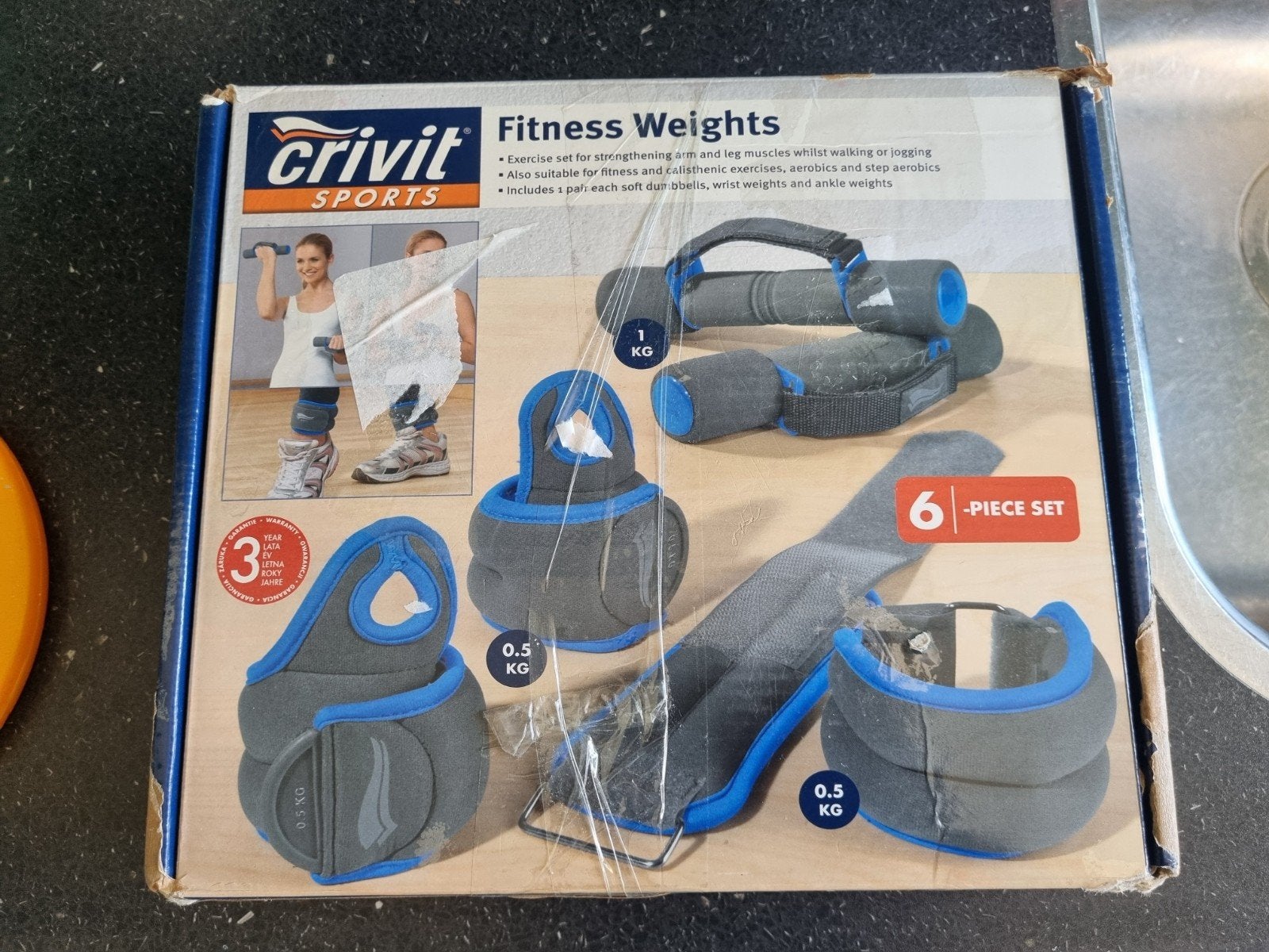 Crivit Sports Fitness Gewichten Set - 6-delig, Ophalen of Verzenden, Nieuw, Benen, Dumbbell