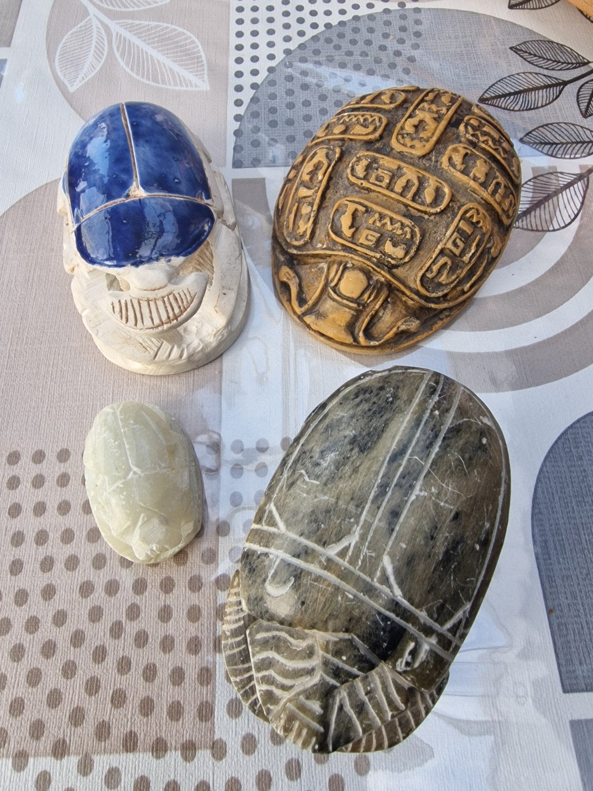 Set van 4 Egyptische Scarabeeën, Ophalen of Verzenden