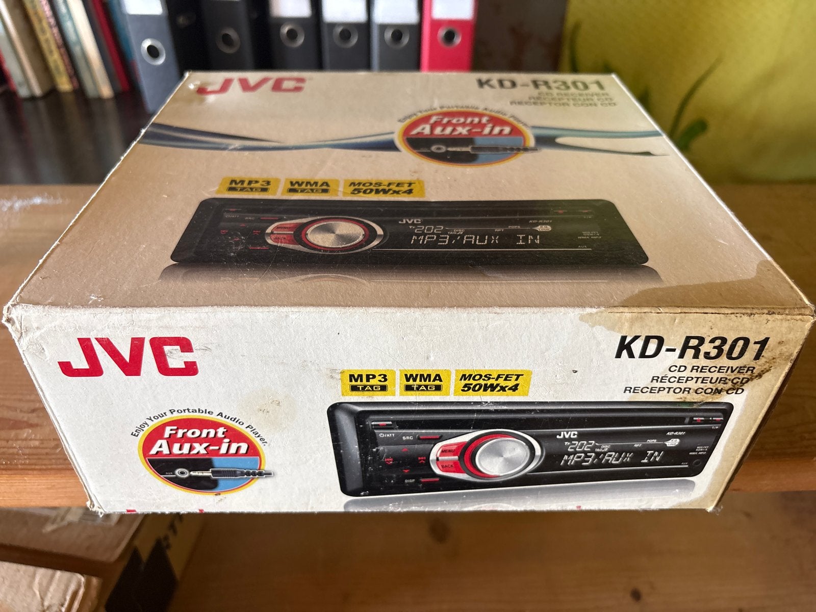 JVC KD-R301 CD-ontvanger met Front Aux-in, Auto diversen, Ophalen of Verzenden, Nieuw