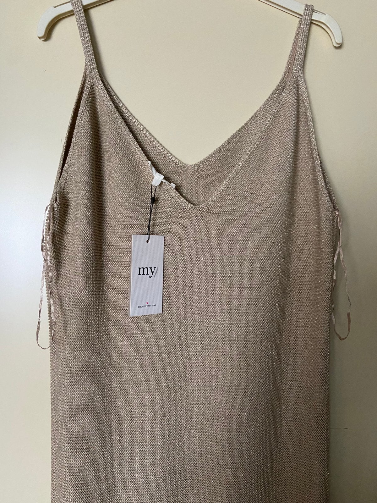 My Jewellery lange jurk, Kleding | Dames, Jurken, Verzenden, Maat 42/44 (L), Nieuw, Goud