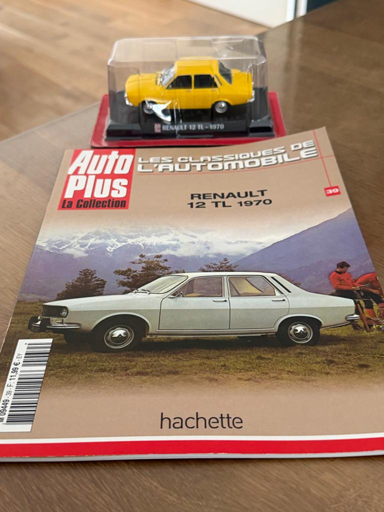 Renault 12 TL 1970 modelauto met tijdschrift, Ophalen of Verzenden, Nieuw, Auto, Overige merken