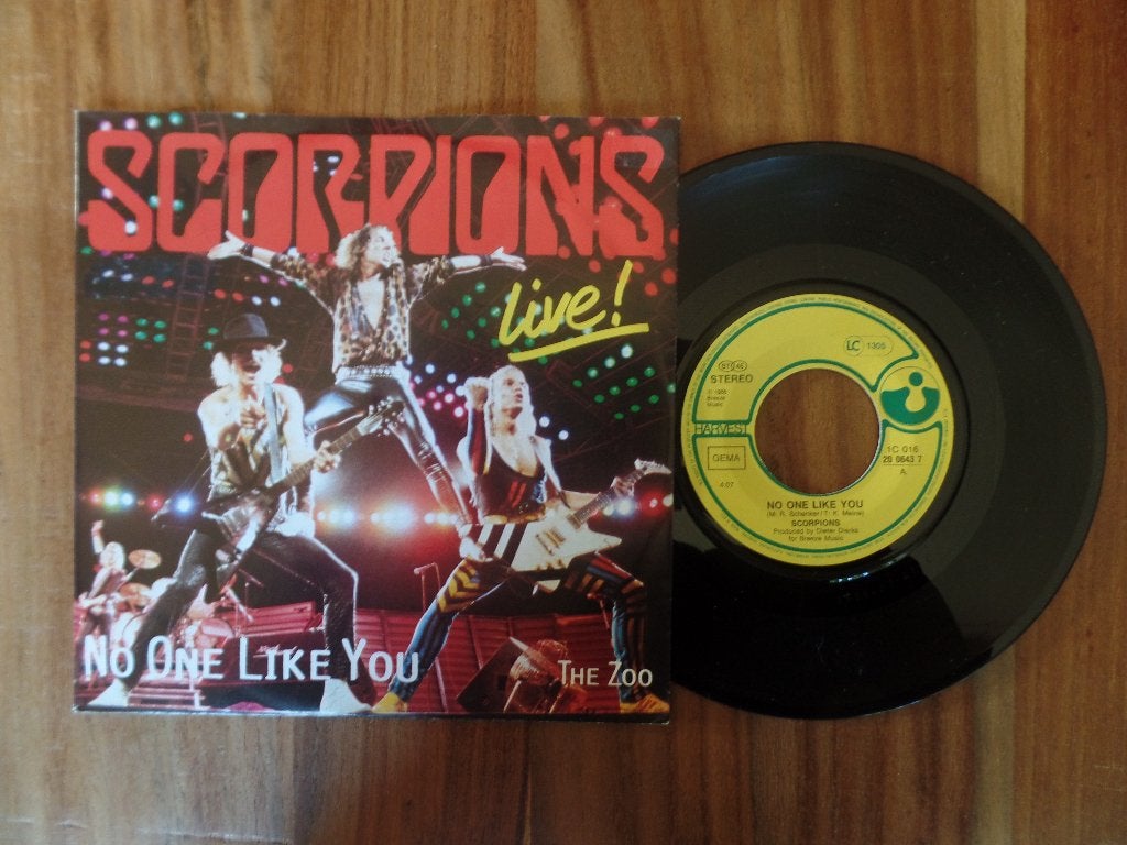 single  Scorpions - No One Like You (Live!), Cd's en Dvd's, Ophalen of Verzenden, Gebruikt, 7 inch, Rock en Metal