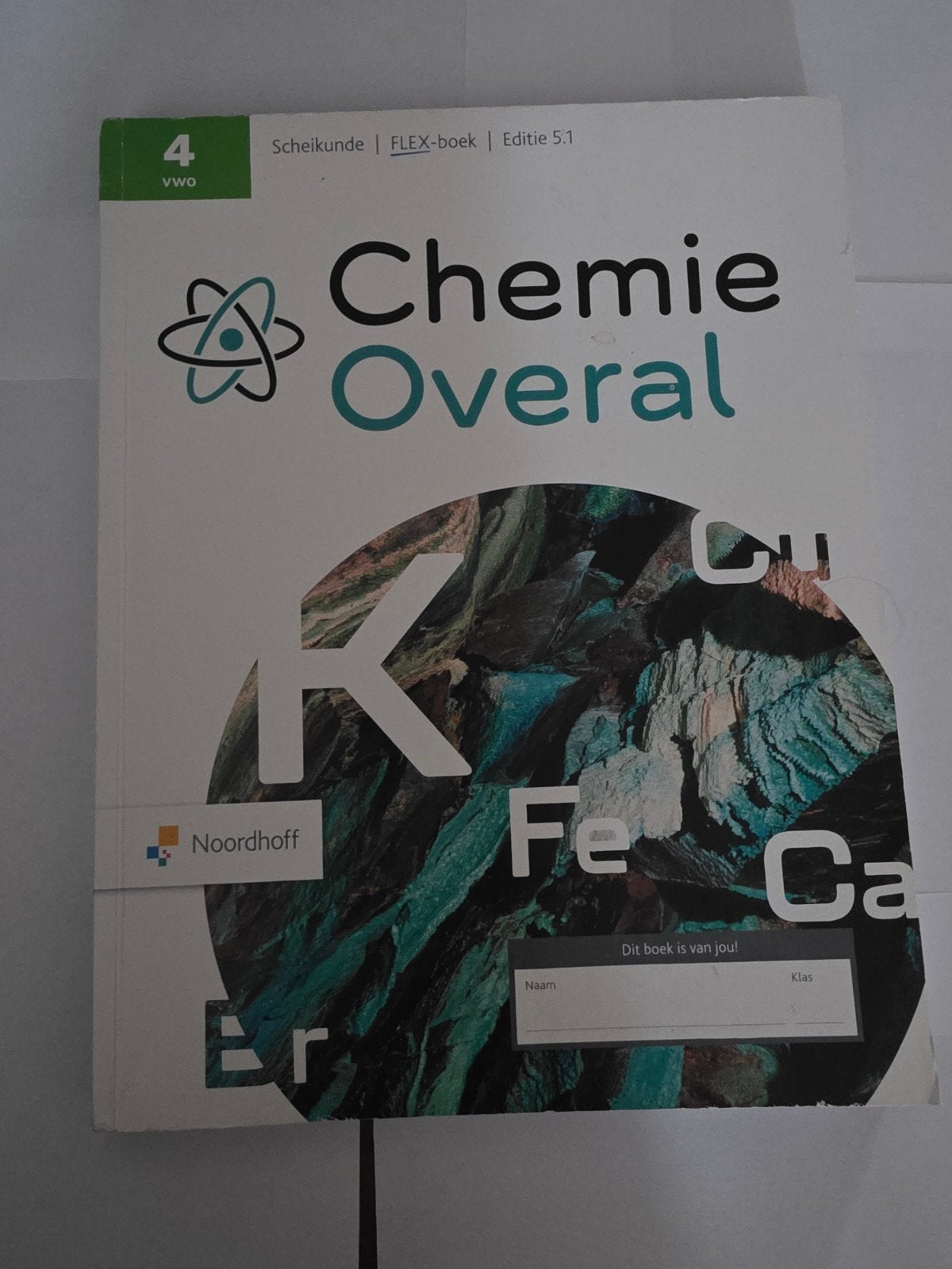 Chemie Overal 4 vwo FLEX-boek Editie 5.1 Scheikunde, Noordhoff, Ophalen of Verzenden, Beta, WO