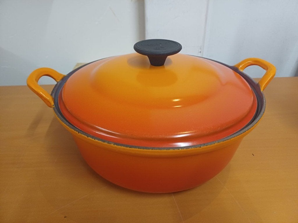 Le Creuset pan 24 cm Als Nieuw, Huis en Inrichting, Keuken | Potten en Pannen, -, Ophalen of Verzenden, Zo goed als nieuw, -
