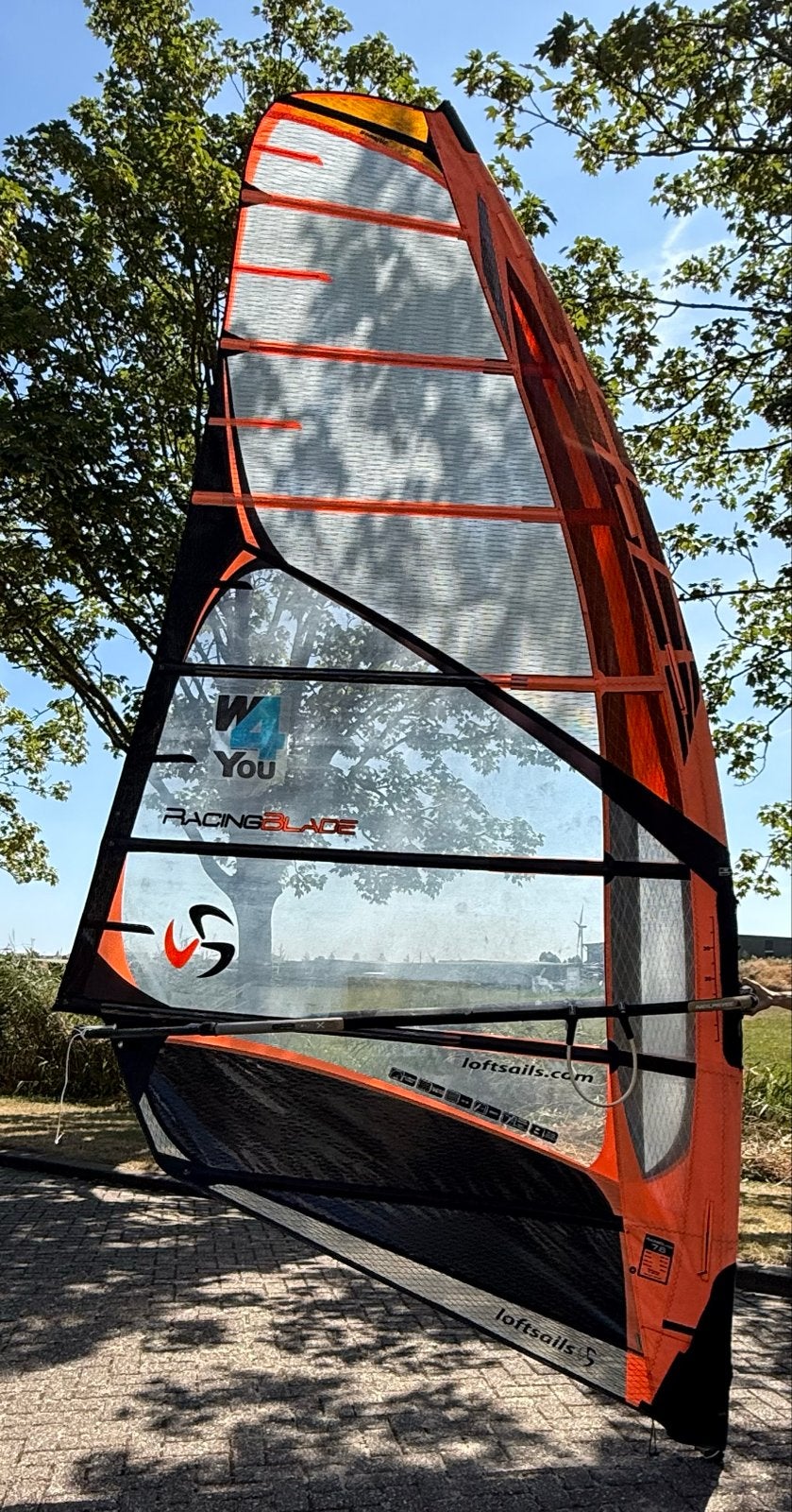 Loftsails Racingblade 7.8 windsurf tuigage (met carbon giek), Ophalen, Gebruikt, Met giek, 6.5 m² tot 8 m²