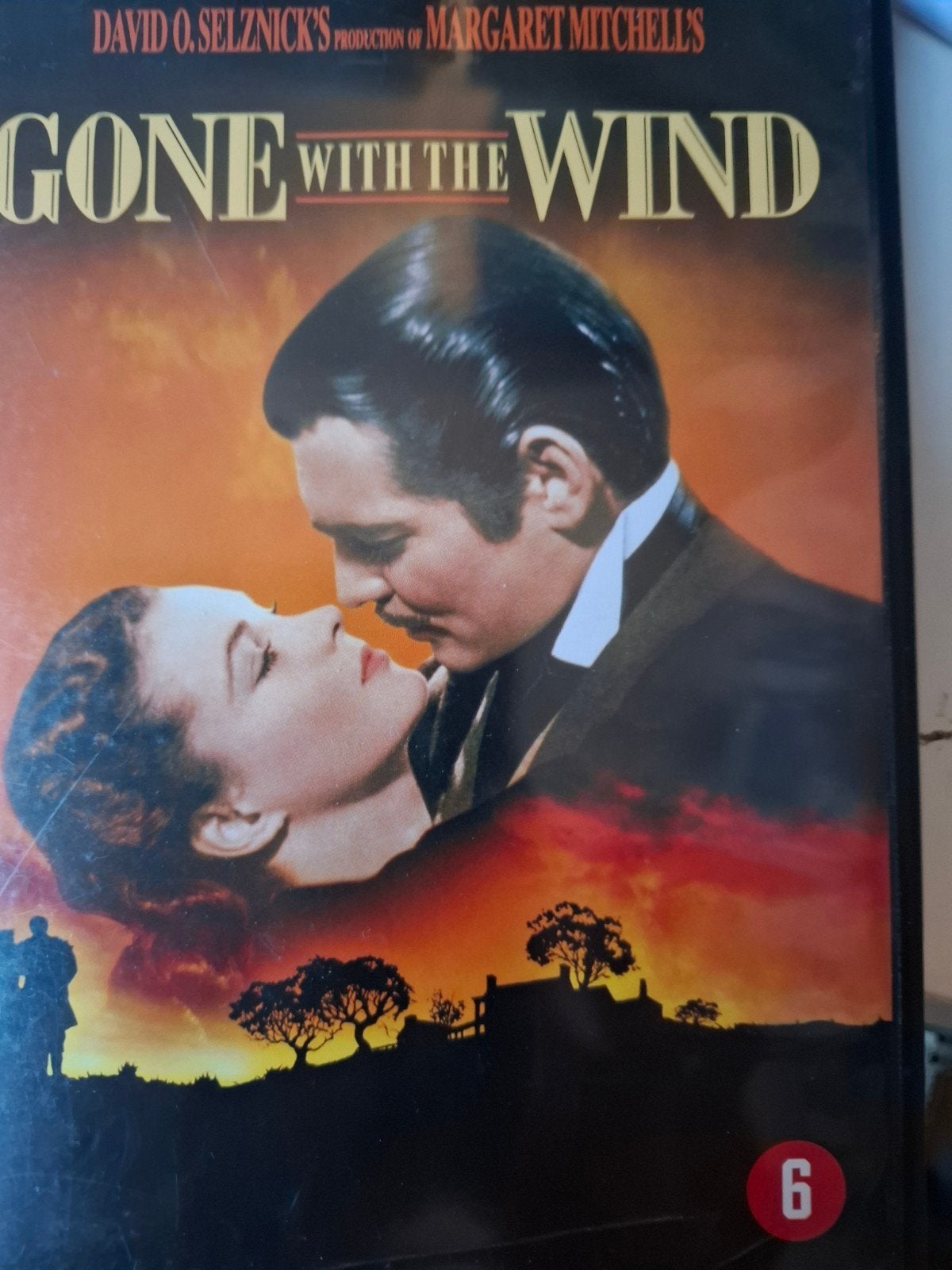 Gone with the wind, Cd's en Dvd's, Dvd's | Klassiekers, Alle leeftijden, Ophalen of Verzenden, Zo goed als nieuw, Drama