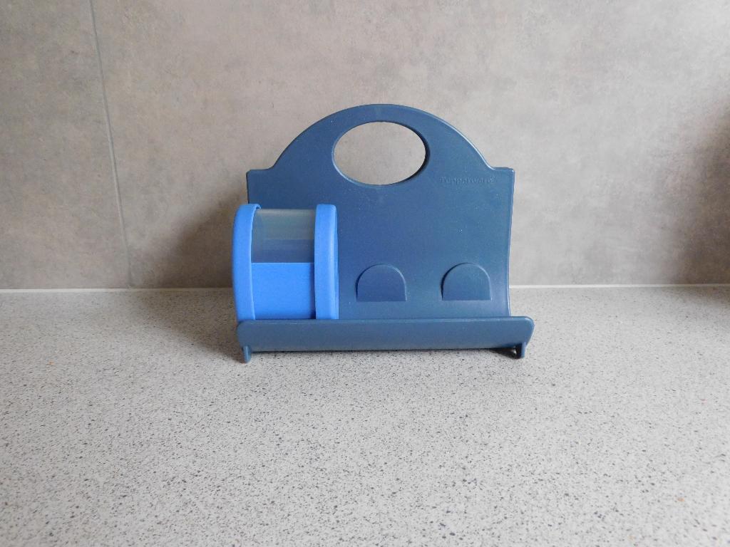 Tupperware Orient Houder voor 6 Kruidenbus 125 ml. Blauw, Ophalen of Verzenden, Zo goed als nieuw, Blauw, Overige typen