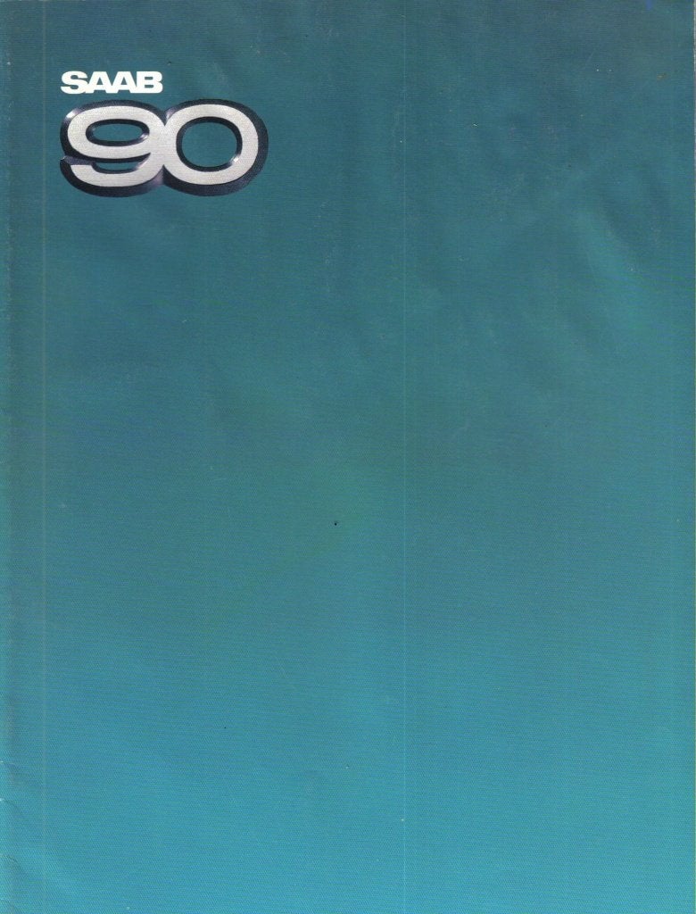 Brochure Saab 90 1984, Ophalen of Verzenden, Gelezen, Overige merken