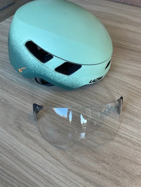 E-bike helm LAZER URBANIZE NTA MIPS LED, Ophalen of Verzenden, Zo goed als nieuw, Heer of Dame