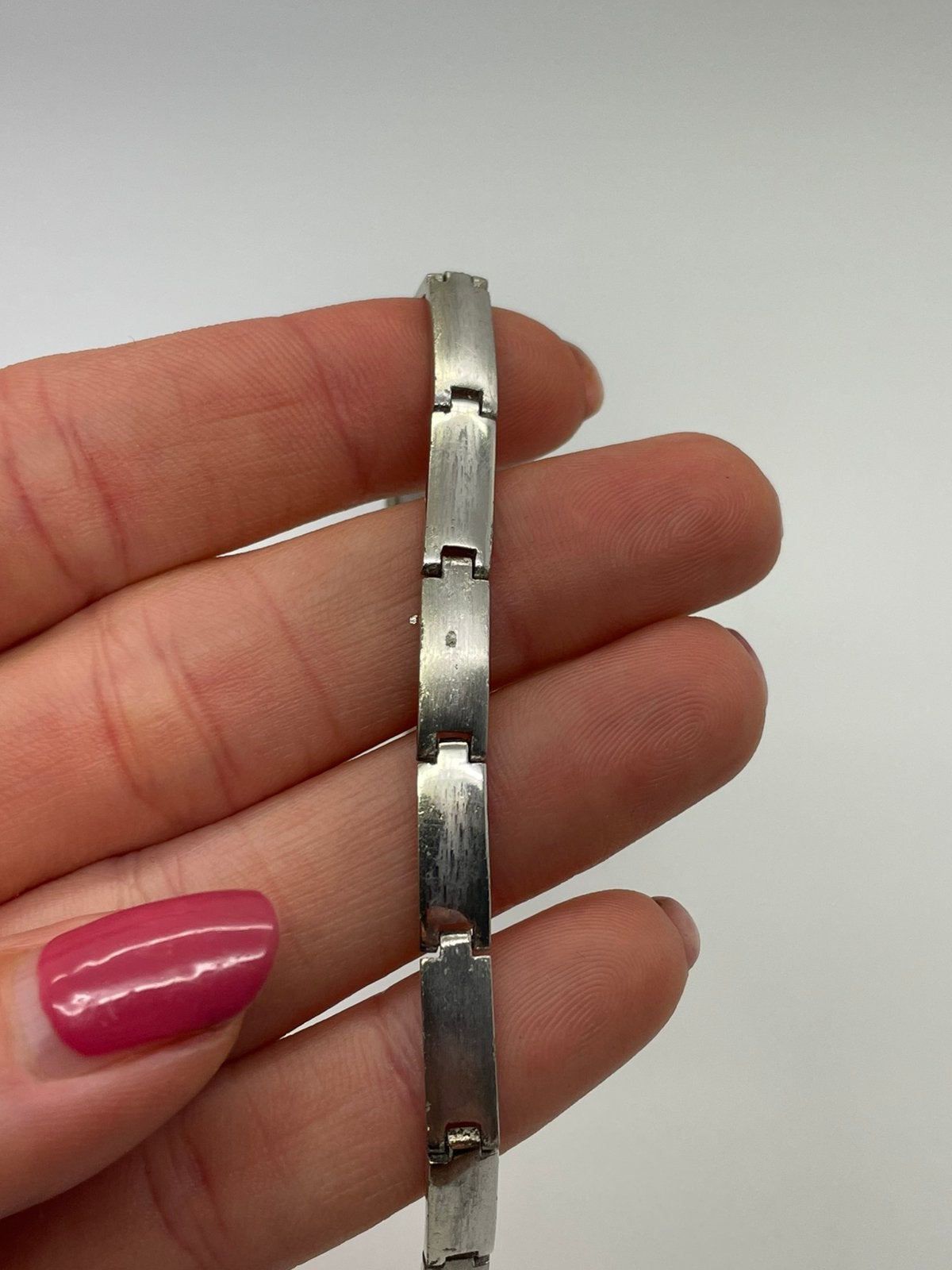 E324 Prachtige zilveren armband modernist, Sieraden, Tassen en Uiterlijk, Ophalen of Verzenden, X, Zilver, Zilver