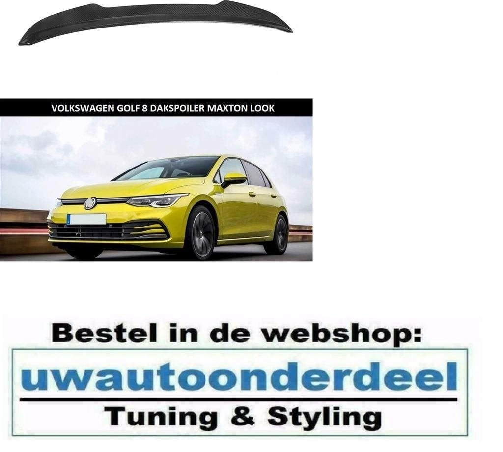 Dakspoiler Dak Spoiler Hoogglans Zwart Geschikt Voor Vw Golf, Verzenden