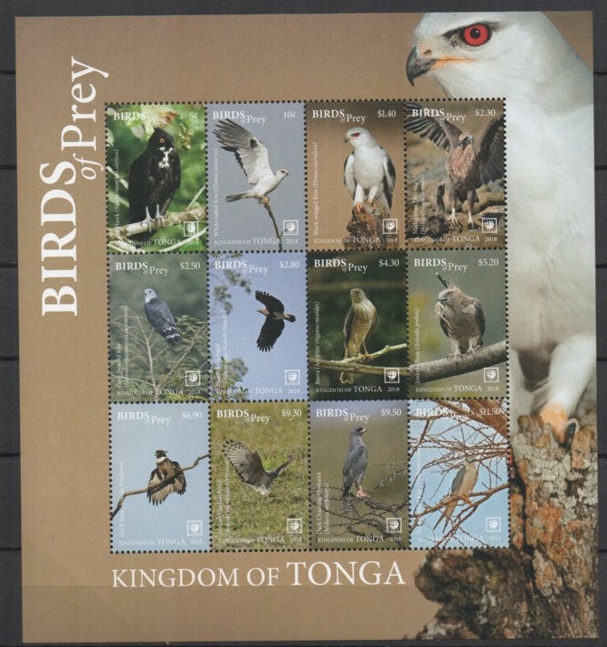 X319 Tonga 2218/29 postfris Vogels, Verzenden, Postfris, Dier of Natuur