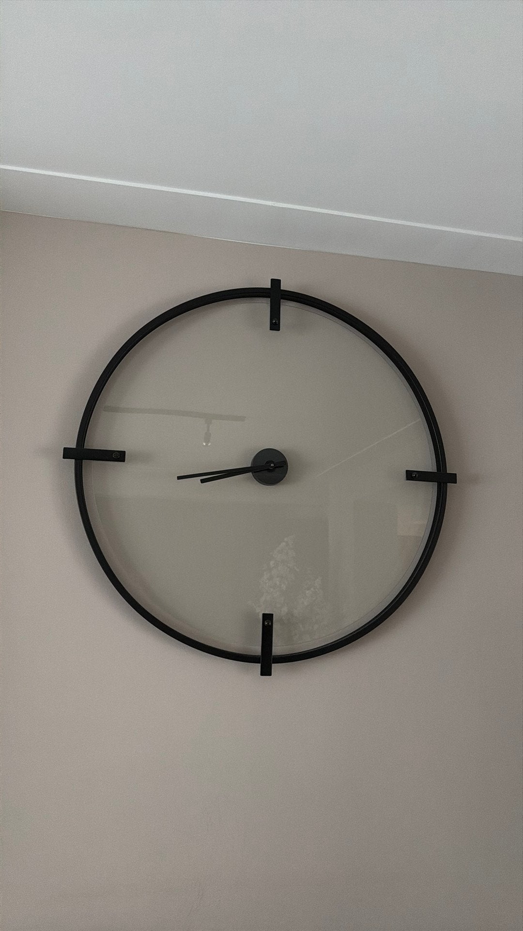 Klok 90cm diameter, Ophalen, Zo goed als nieuw, Wandklok