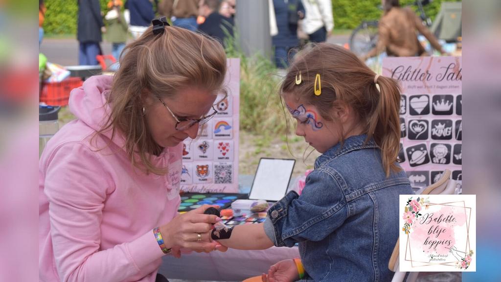 Schminken en glittertattoos regio soesterberg, kinderfeestje, Ophalen, Nieuw, Verjaardag