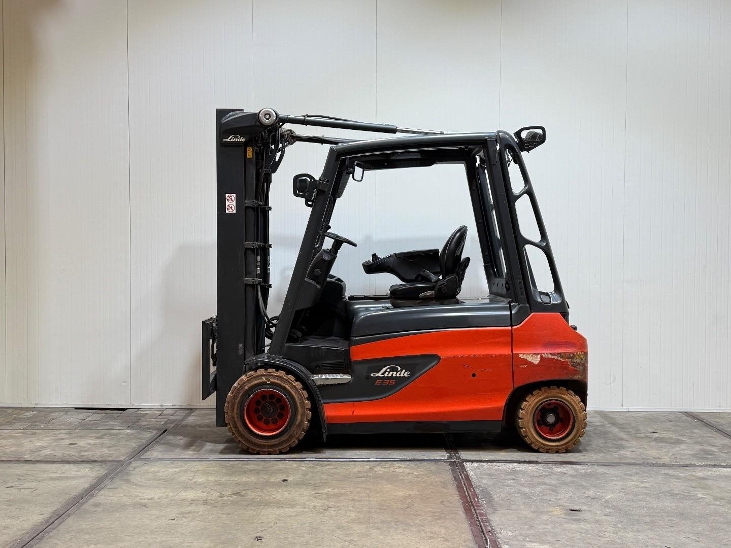 Linde E35 L 2019 Triplex 4,8 4x ventiel Freelift [[ACCU 2022, 3000 tot 4000 kg, Overige aandrijving, Heftruck, Linde